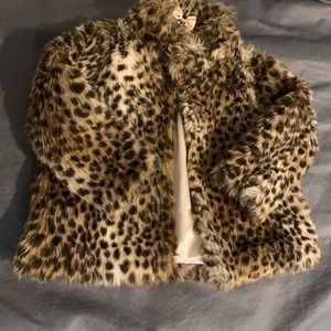 Toddler faux fur jacket